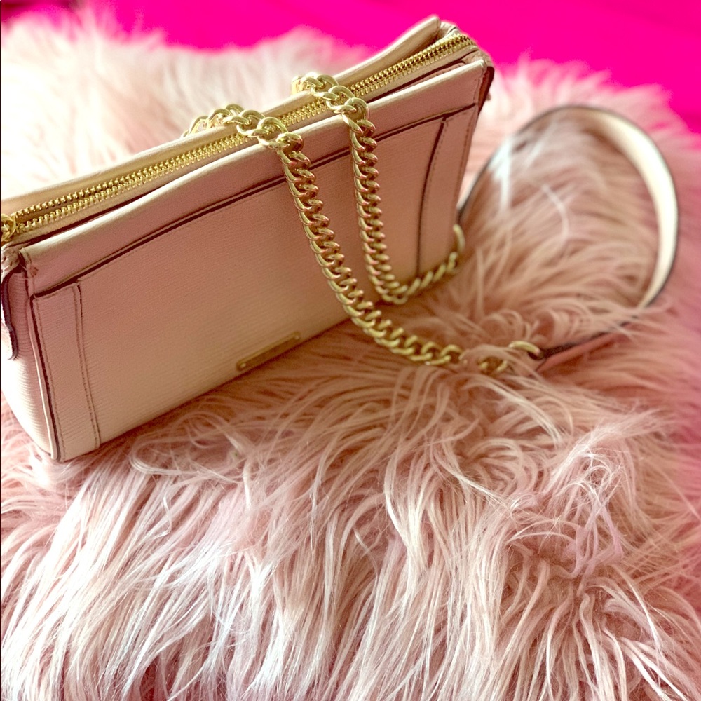 Rebecca Minkoff soft pink leather shoulder bag